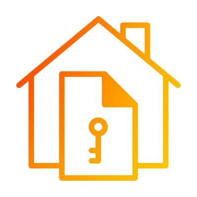 home with key illustration